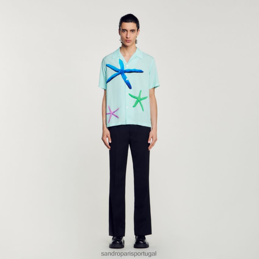Camisa sandro paris clearance