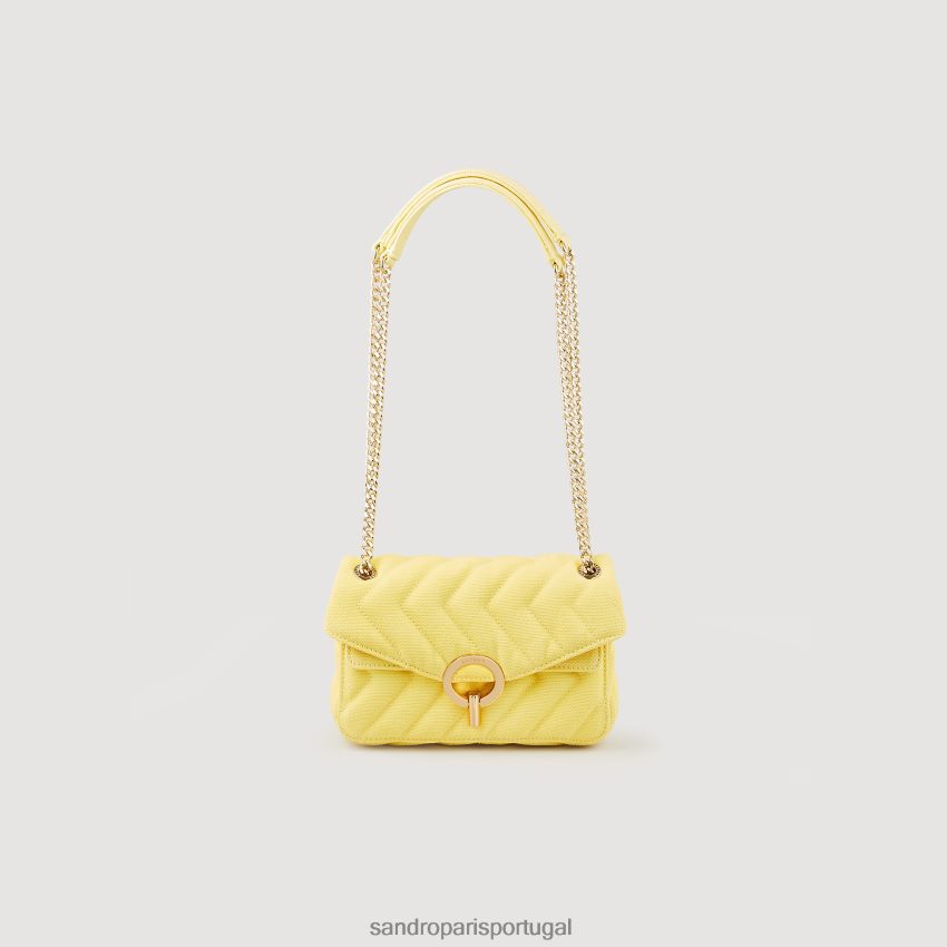 Sandro Paris mulheres bolsa yza em nylon acolchoado H4JZ4T546 acessórios  amarelo [H4JZ4T546] : Projetado para mulheres