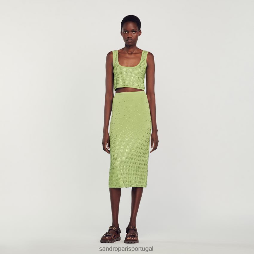 Saia midi shop caqui