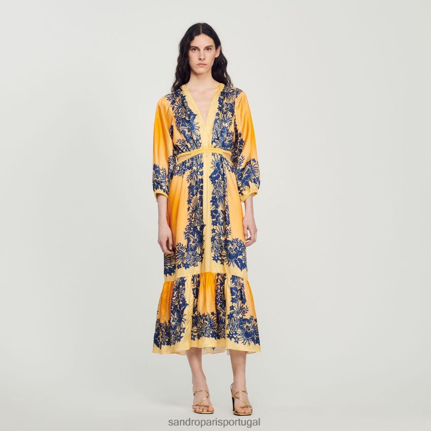 Vestido best sale longo havaiano